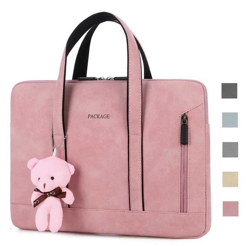 Shockproof Brand PU Laptop Bag 131415.616 Inch Lady Wen Handbag Case For Book Air Pro Notebook Computer PC y250730