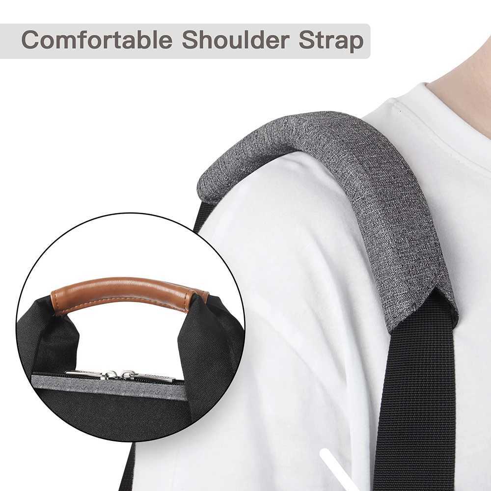 15.6 17 Inch Waterproof Laptop Sleeve with Shoulder Strap for Notebook Case High Capacity Computer Bag y250730