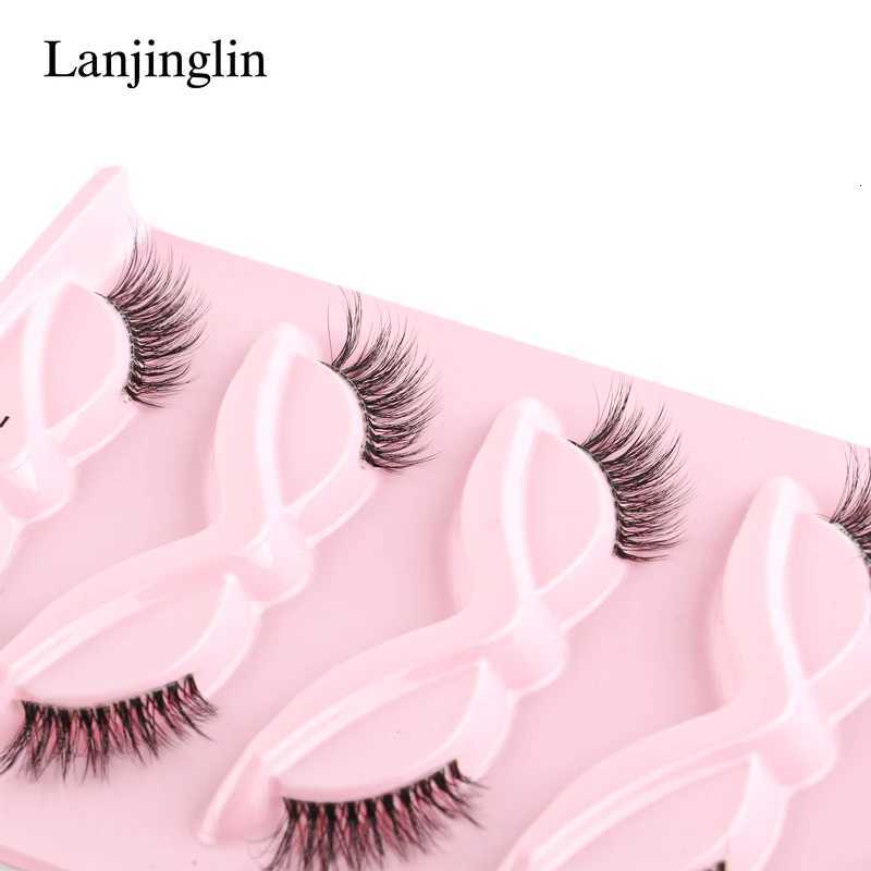 3/5 Pairs Half Lashes Cat Eye Natural Long Full Strip Lashes Makeup Tools Extension Faux Eyelashes False Eyelashes Z250730