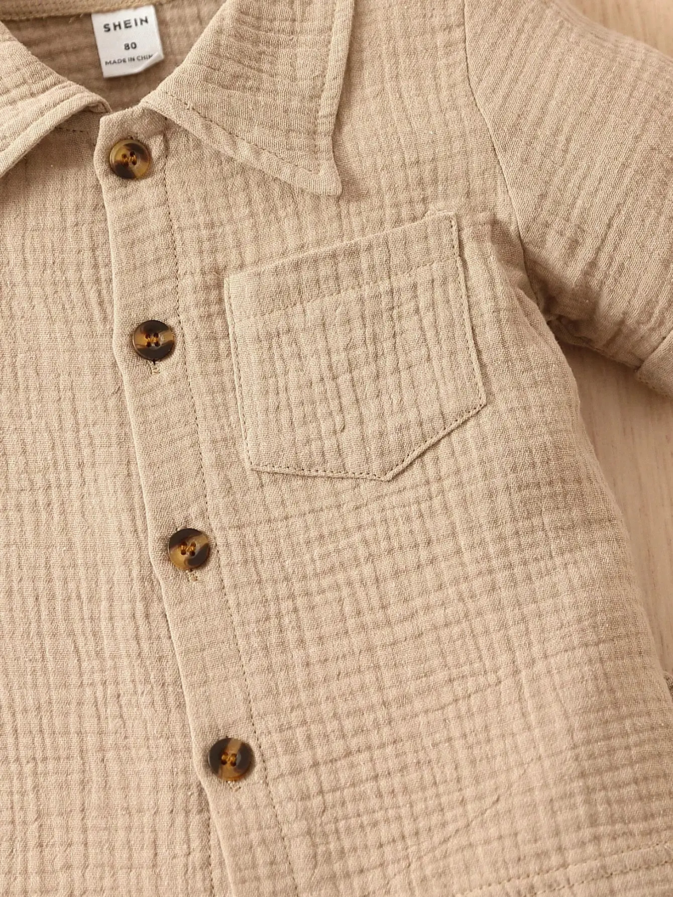 Cotton 2-Piece Summer Baby Boy Khaki Short-Sleeved Shorts Casual Outdoor Everything Simple Comfortable Soft Suit 250729