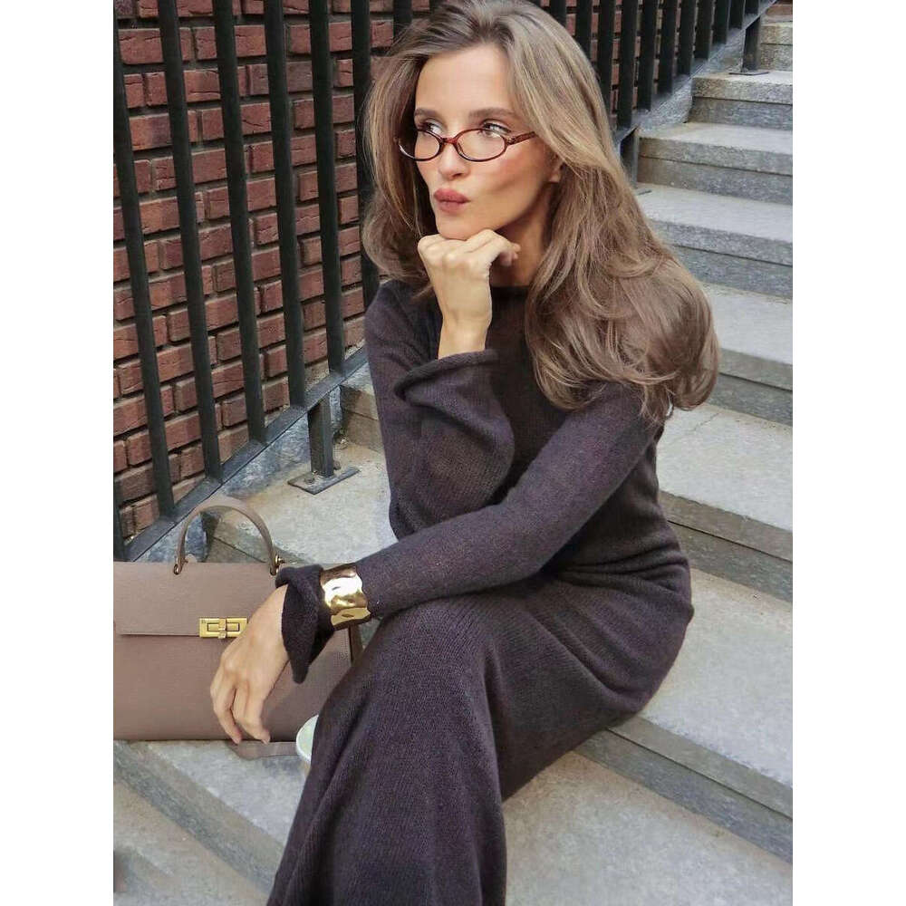 Hollow Out Long Dress + Tank Top Set For Women Soft Knitted Cover-Up Vacation Style B5