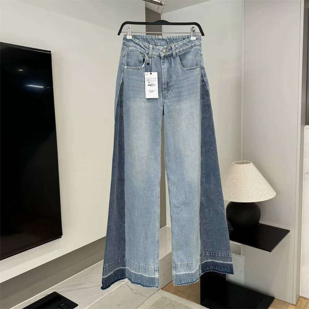 UNIZERA Women's Casual With Pockets High Waist Wide Legs Versatile Temperament Summer New Pants MDNG