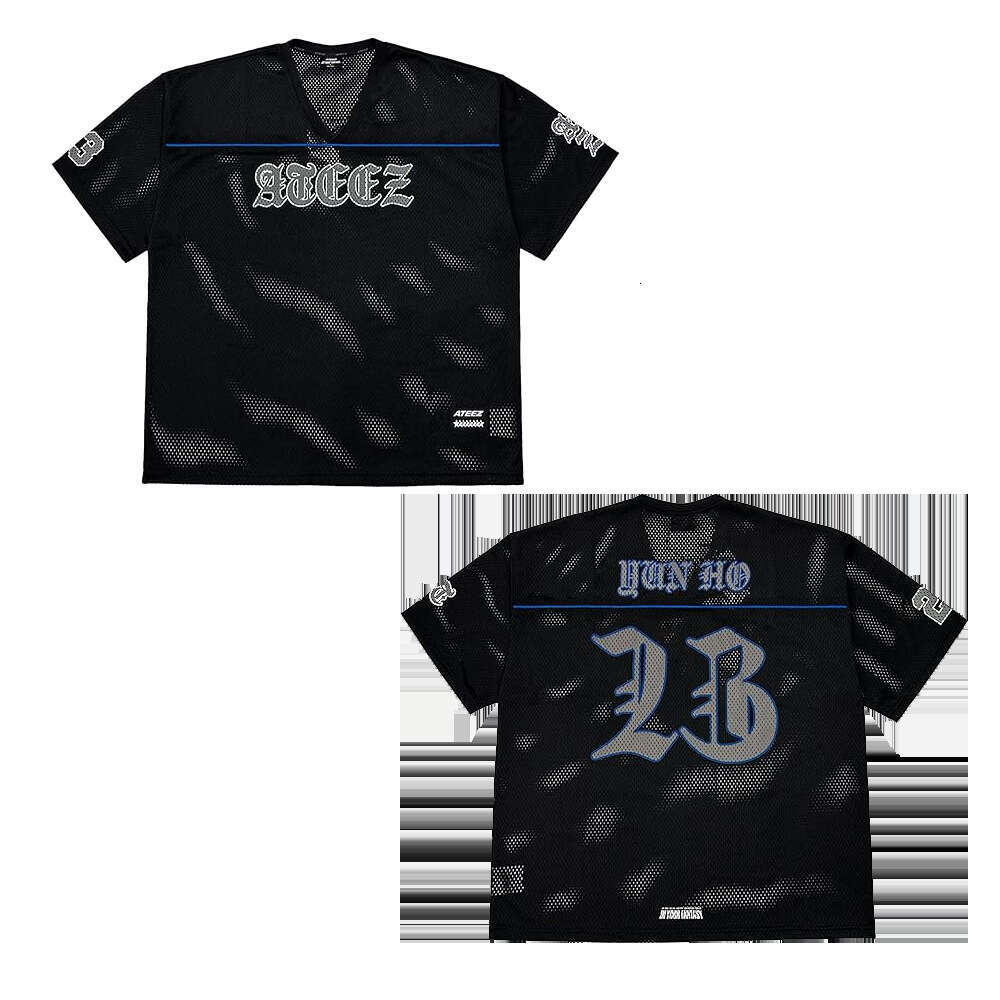 Spider Web English AEEEZ Jersey Digital V-Neck T-Shirt Fashion Street Style Unisex Casual Sports Short Sleeve