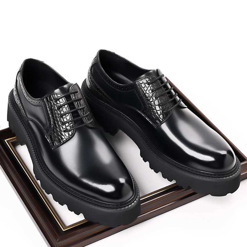Classic Mens Leather Oxford Shoes Handmade Business Shoes Pointed Toe Casual Footwear Party Wedding Shoes Formal Dress Sneakers Y250730