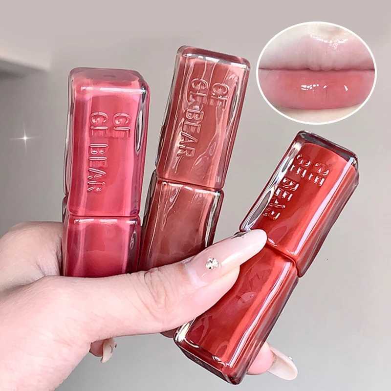 Gege Bear Mirror Gloss Lipstick Ice-Translucent Water-Gloss Finish Plumping and Hydrating G250729