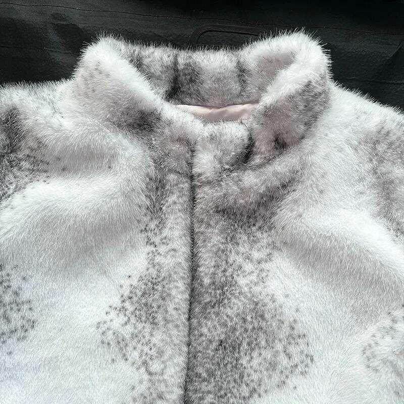 2024 New Fashion Mink Thickened Furry Short Faux Coat Women Synthetic Fur Jacket Winter Clothes