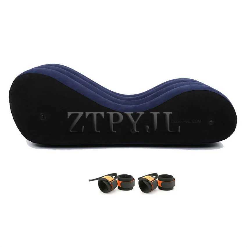 Inflatable Sofa Bed Love Position Aid Sitting Wedge S-shaped Air Cushion Husband Wife Pillow Chaise Lounger Sex Furniture Shop 250715