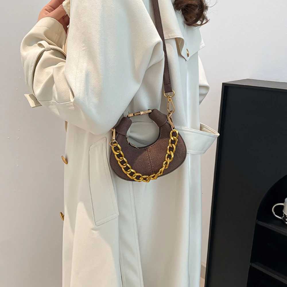2024 Winter New Trend Y2K Mini PU Leather Saddle Shoulder Bag for Women Handbags and Purses Womens Crossbody Bags 2025 Y250730