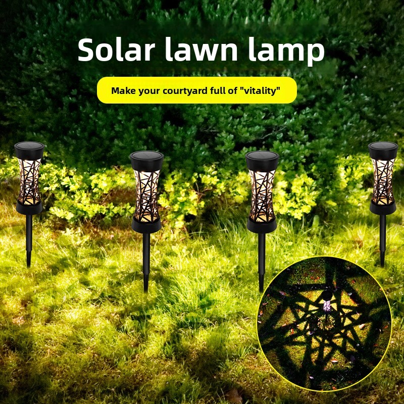 Outdoor Solar Ground Lawn Landscape Garden Decoration Hollow Night LED Street Light