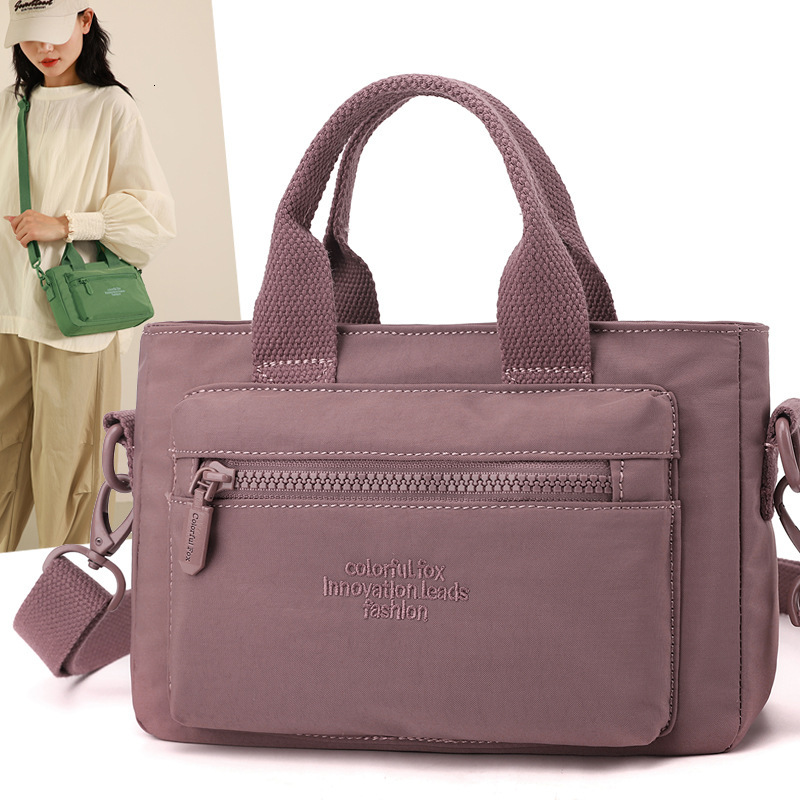 Colorful Fox Women's 2025 New Fashionable Stylish Single Shoulder Handheld Nylon Small Crossbody Cloth Bag ddmymoon