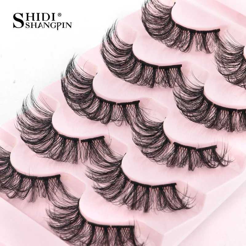 3/5/10 Pairs Faux Mink Eyelashes Fluffy Natural False Eyelashes 3D Dramatic Makeup Eyelashes Reusable Handmade Lashes Z250730