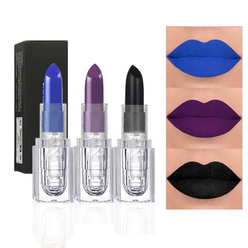 3-piece Lip Makeup Set Easy to Apply Lip Gloss Matte Paste Lipstick Waterproof Long-lasting Anti-sweat Cosmetic Lip Gloss G250729