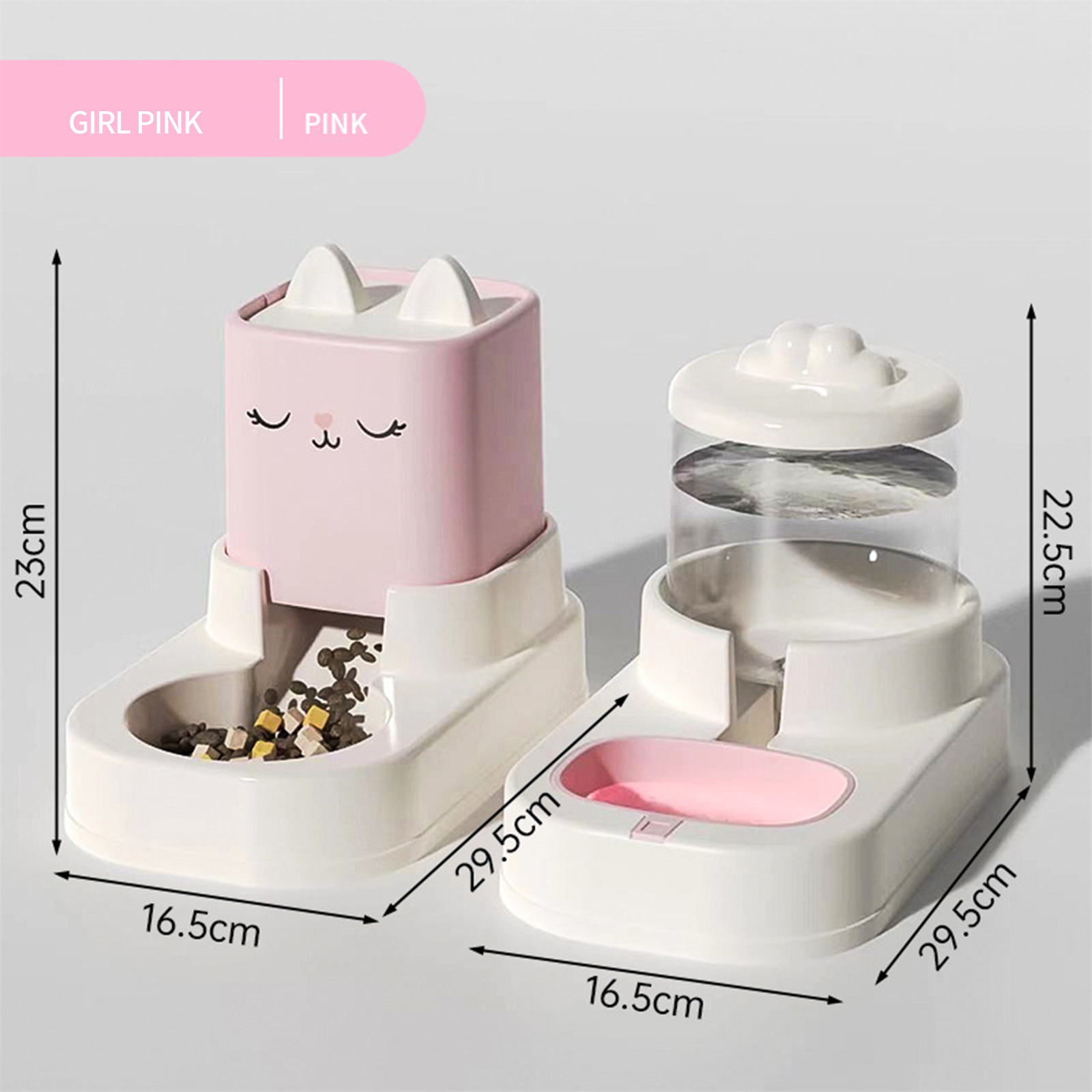 Cat Bowl Dog Bowl Automatic Feeder Cat Food Bowl Bowl Double Bowl Drinking Bowl Integrated Source Manufacturer
