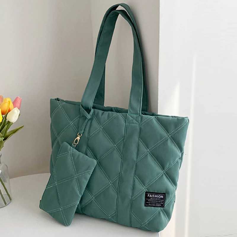 2020 Fall/Winter Fi Rhbus Space Nylon Suit Shoulder Bag Large Capacity Solid Color All-Match Shopping Tote Bag Y250730