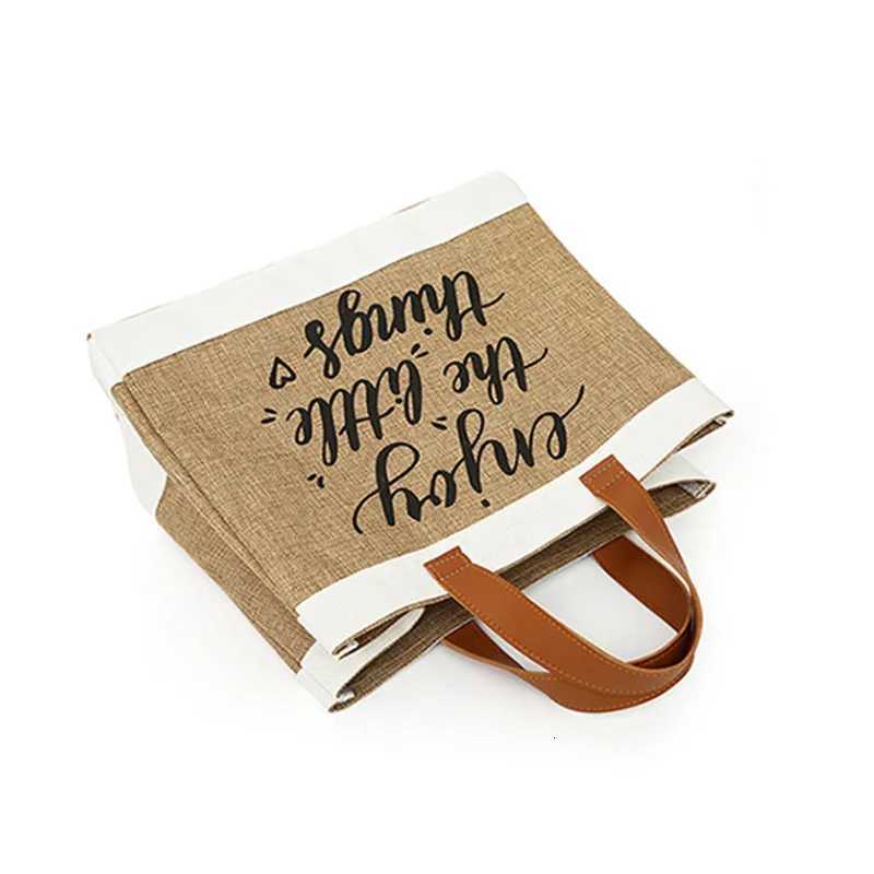 Tote Bag Women Canvas Casual Large Capacity Shoulder Bag For Female Fashion Vintage Handbag Letter Printing Shooper HandBag 2023 G250729