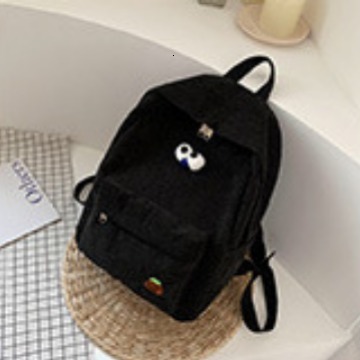 Summer New Women's Corduroy Backpack New Student Campus Backpack High School Student Class Bag Designer Bag Women's Backpack Women's Ba