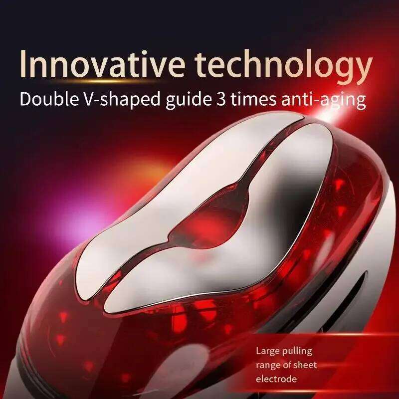 Home Use Beauty Equipment Facial 3 Colors Microcurrent Led Light Therapy EMS Wrinkle Remover Face Neck Lifting Massager