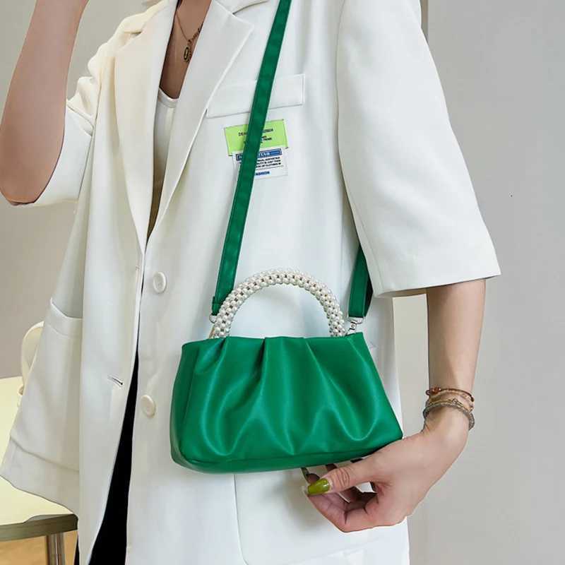 New Cloud Fashion Soft Face Handheld Simple And Western Style Single Shoulder Diagonal Straddle Bag Y250729