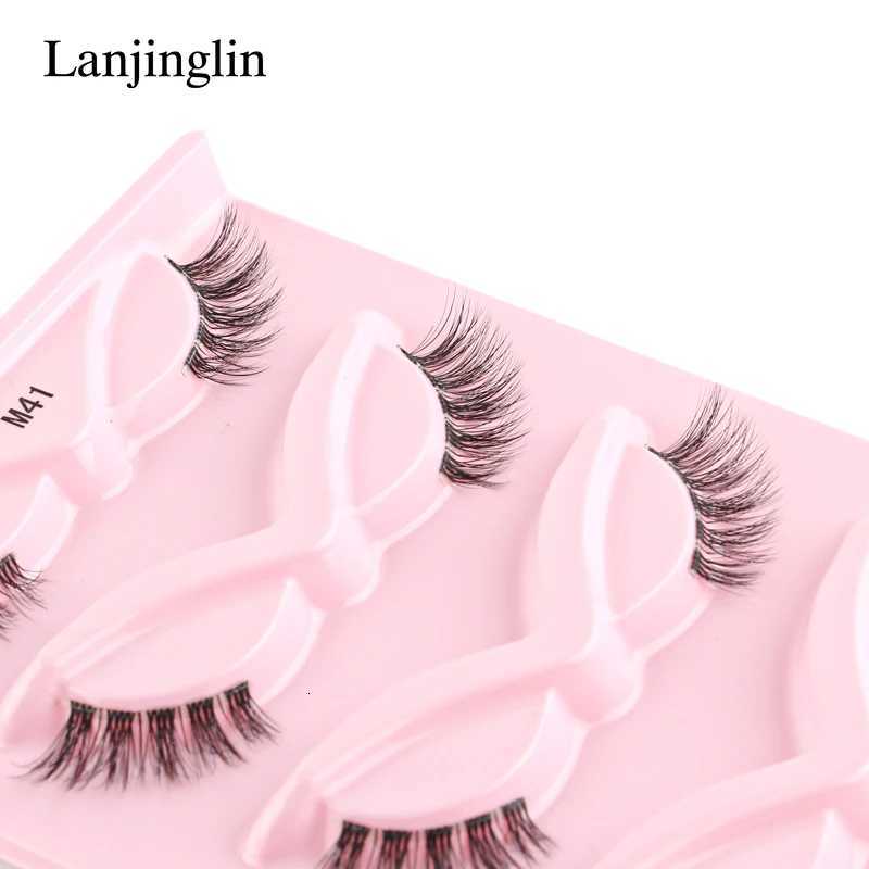 3/5 Pairs Half Lashes Cat Eye Natural Long Full Strip Lashes Makeup Tools Extension Faux Eyelashes False Eyelashes Z250730