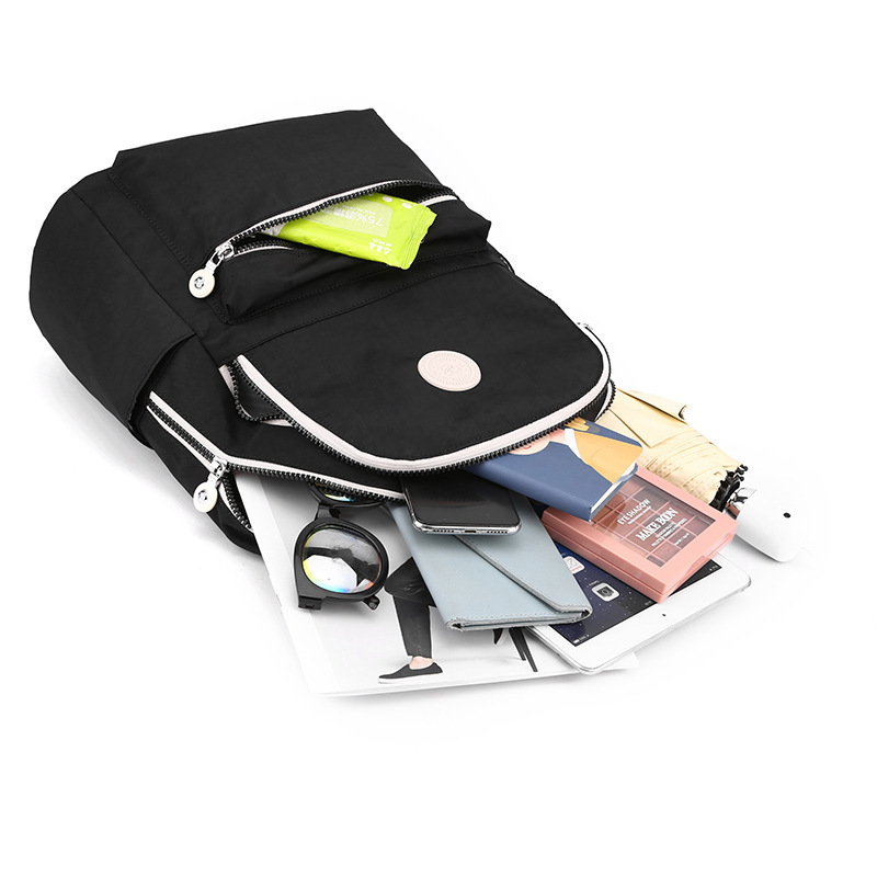 Colorful Fox New Women's Large Capacity Water-Resistant Travel Backpack Fashion Color-Block Campus School Bag ddmymoon