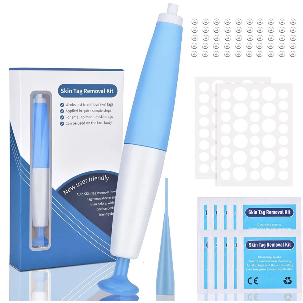 Painless Wart r Pen Auto Skin Tag Removal Kit Mole Wart Removal Pen Set Cleansing Swabs Body Beauty Care Tool 250726