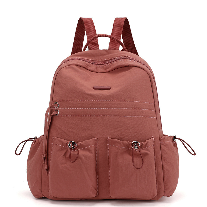 Colorful Fox Korean Style Cute for Women Large Capacity School Lightweight Commuting Versatile Drawstring Backpack ddmymoon