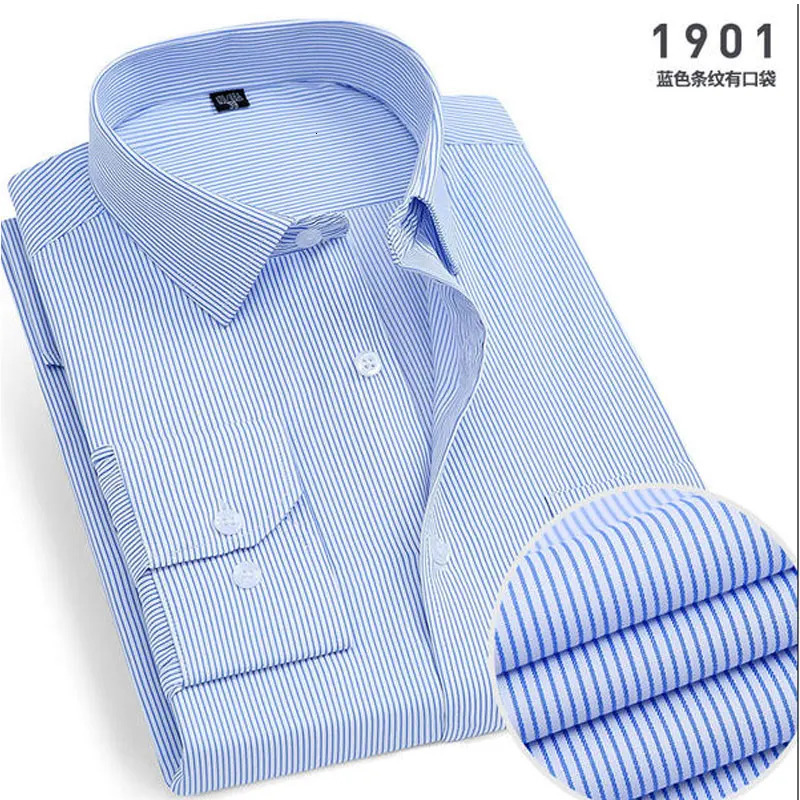 Spring Mens Striped Longsleeved Shirt Nonironing Antiwrinkle Comfortable Breathable Business Casual Fashion Slim Fit 250729