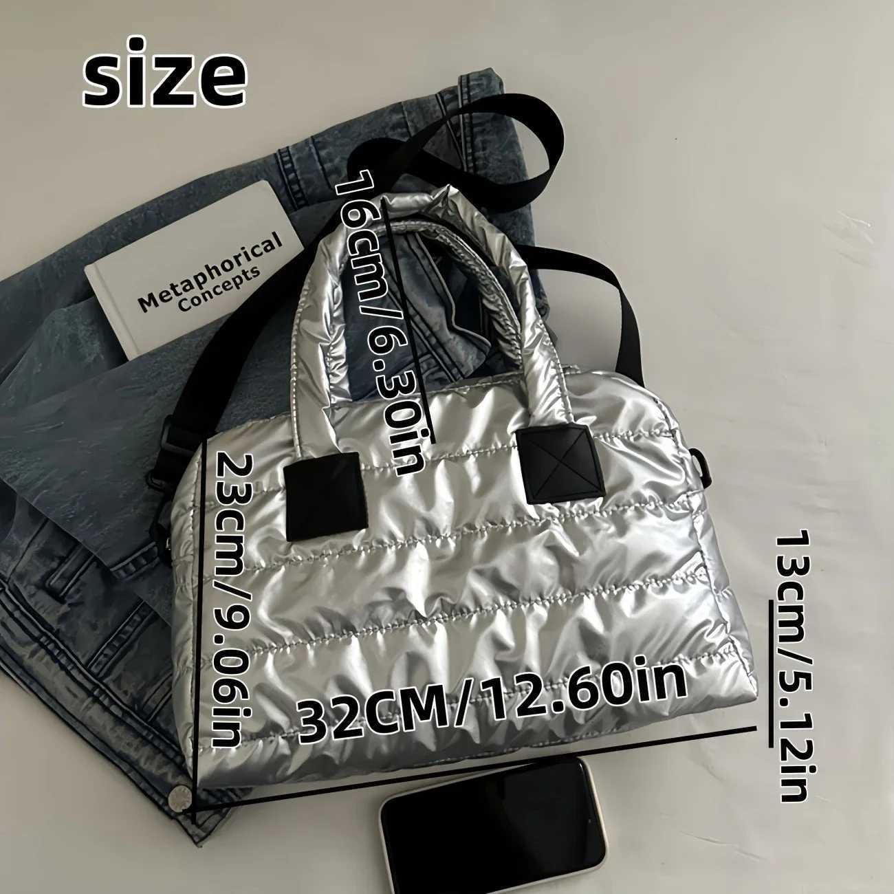 2024 Large Capacity Tote Bag Zipper Closure Detachable Strap Mtiway Carry Crossbody Shoulder Handbag for Work Travel Y250730