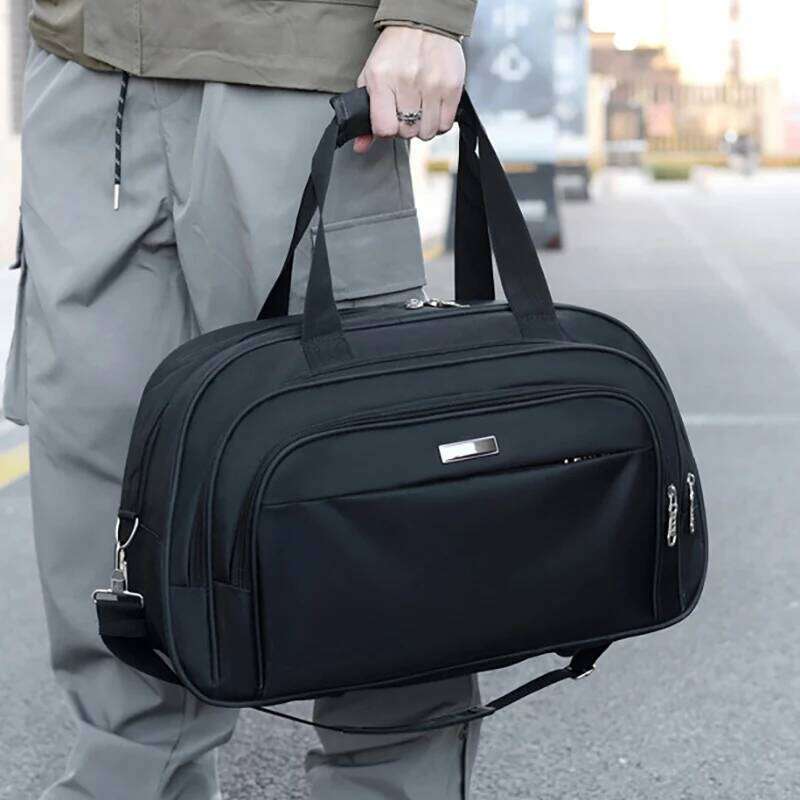 Travel Duffel Bag Oxford Ladies Bags Zipper Tote Handbag Outdoor Climbing Hiking Handheld Laptop Schoolbag Gym Sports Satchel