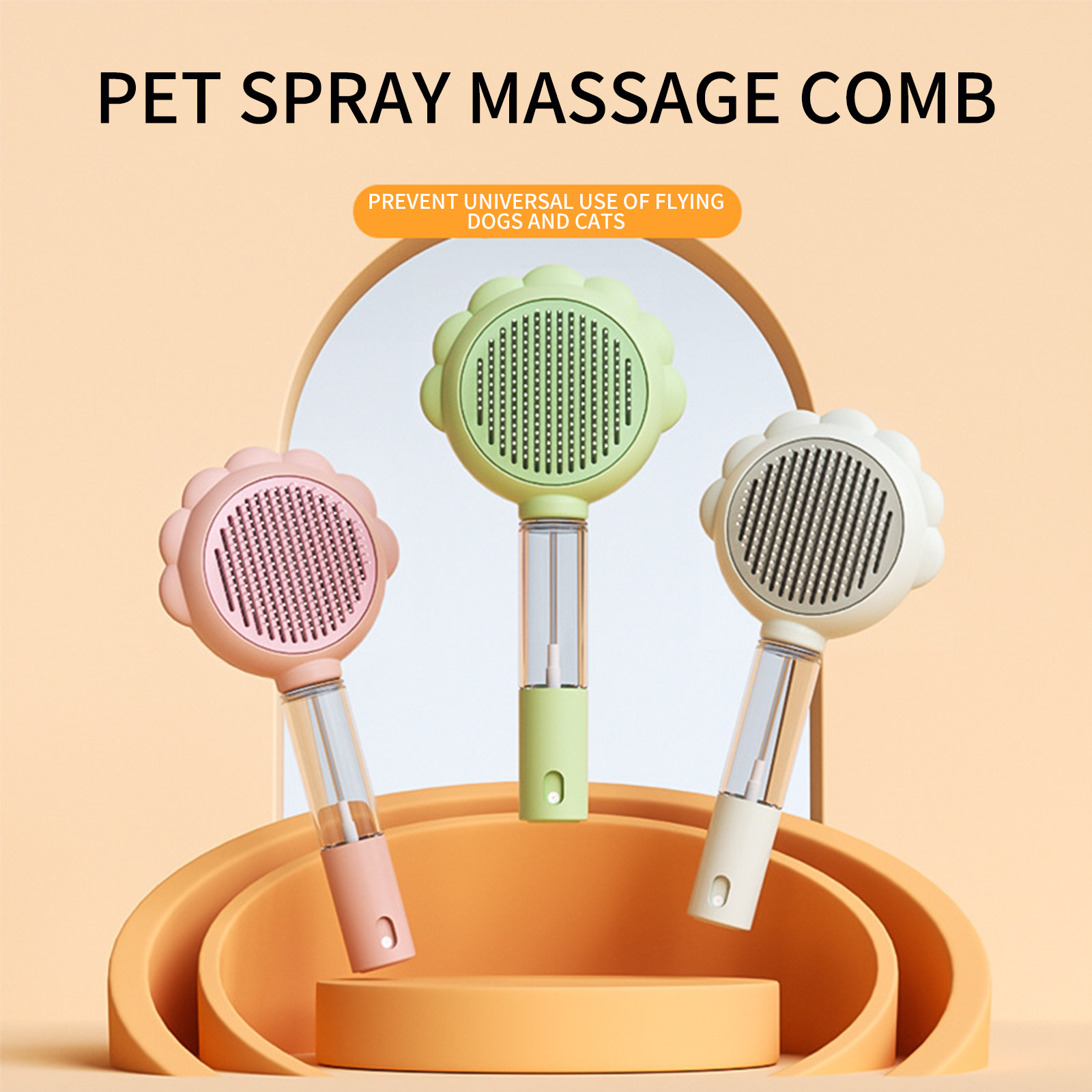 Pet hair brush spray comb cat comb to float dog hair cat brush needle comb pet supplies source manufacturer