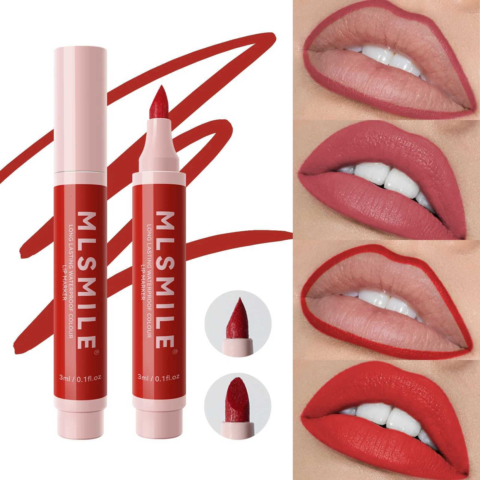 Hydrating Waterproof Lip Stain Matte Lip Liner Marker Pen Lipstick Lasting Color Lipstick Contour Pen With A Natural Effect G250729