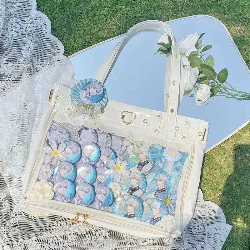 New Original Niche Design Girl Cute Cool Ita Bag JK Uniform Shoulder Bag Y2K Large Capacity Portable Ulzzang Tote Bag G250729