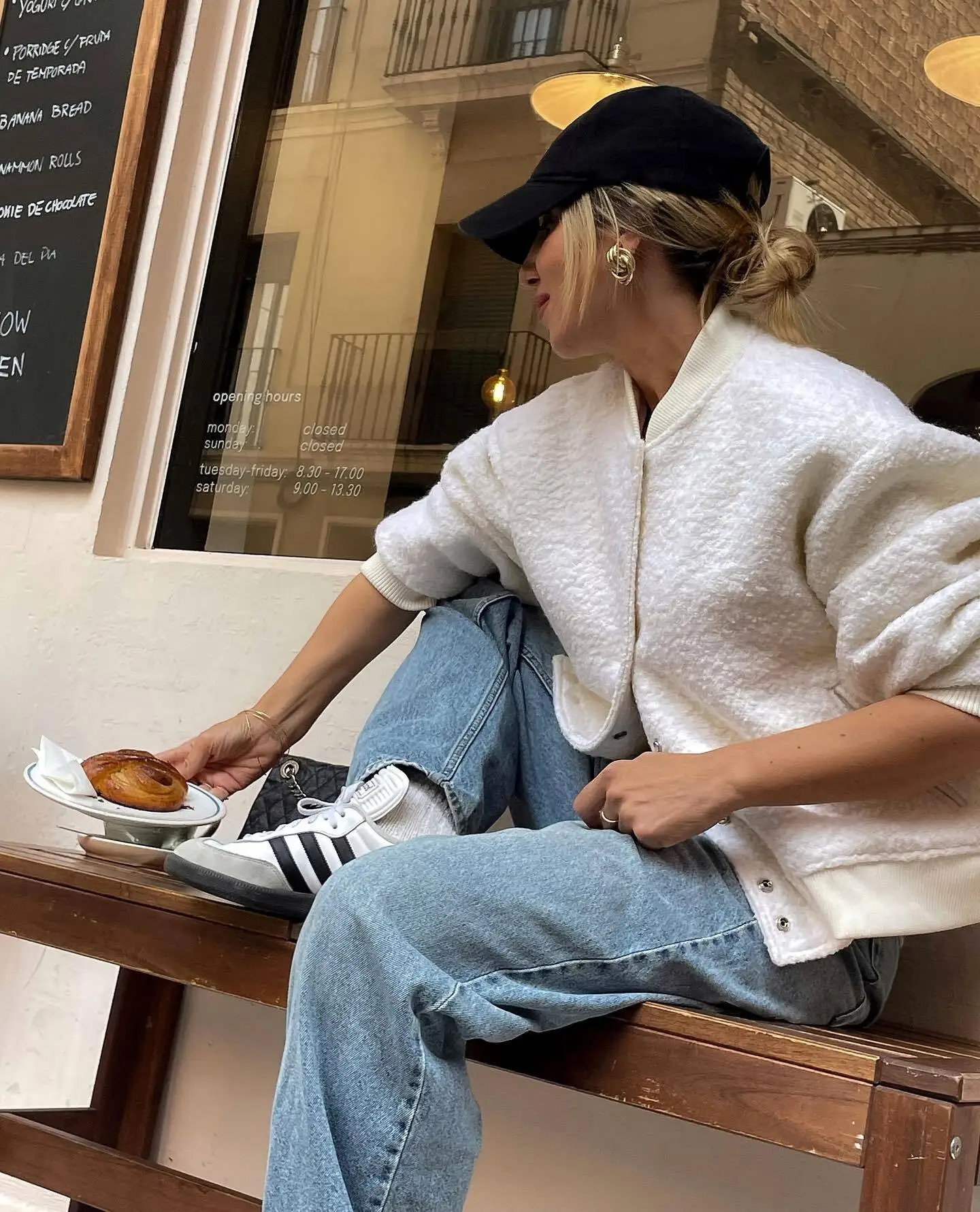 SLTNX Fashion Tweed Bomber Jackets for Women Autumn Chic Stand Collar Female Outerwear Lady Long Sleeve with Pocket Coat 250730