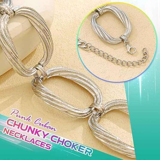 Personalized Trendy Multi-layer Geometric Exaggerated Necklace Bracelet Fashion Jewelry Set