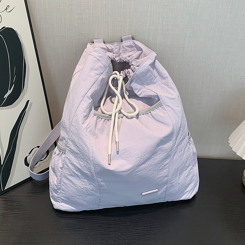 Colorful Fox Korean Version Ins Niche Design Women's Casual College Style Lightweight Drawstring Backpack ddmymoon