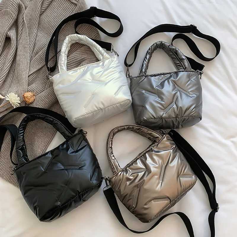 Fi Down Cott Top-handle Bags Soft Nyl Handbags Designer Crossbody Bags For Women Small Casual Tote Shoulder Bag Y250730