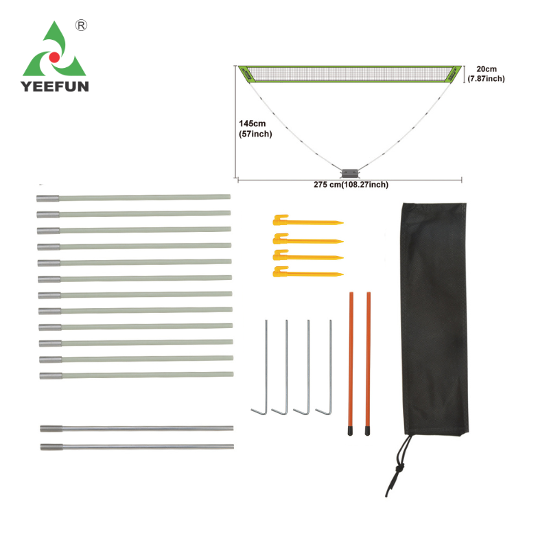 Portable Folding Badminton Court with Easy-to-Pack Design