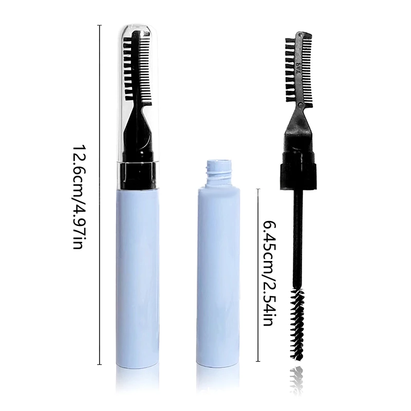 10ml Dual Brush Head Empty Mascara Tube DIY Refillable Eyebrow Gel Bottle Eyelash Elongation Cosmetics Containers Packaging mascara b