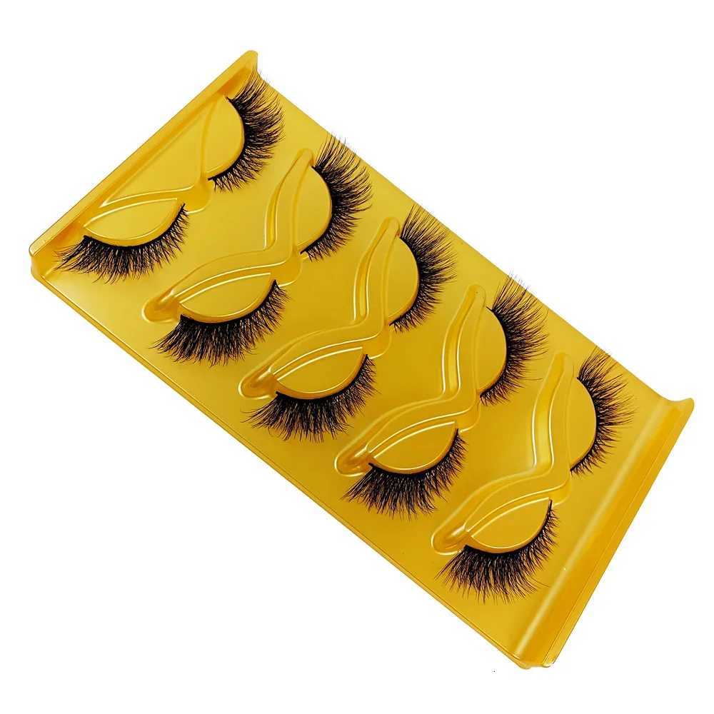 5 Pairs Cat Eye Lashes Wispy Fake Lashes Fluffy Cat Eye Lashes Extensions False Eyelashes Z250731