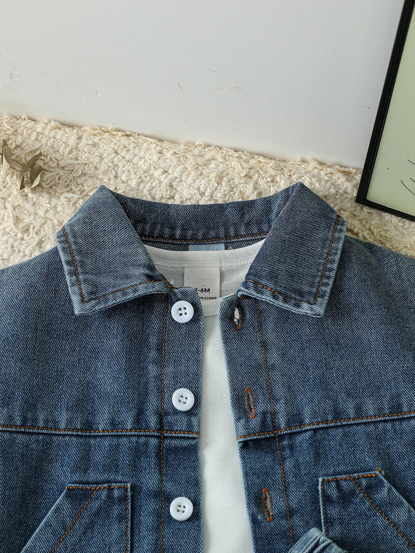 Summer Baby Solid Denim Short Sleeve Set Boys /Girls Denim Shirts Shorts Two Piece Set Simple Casual Fashion Streetwear 250729