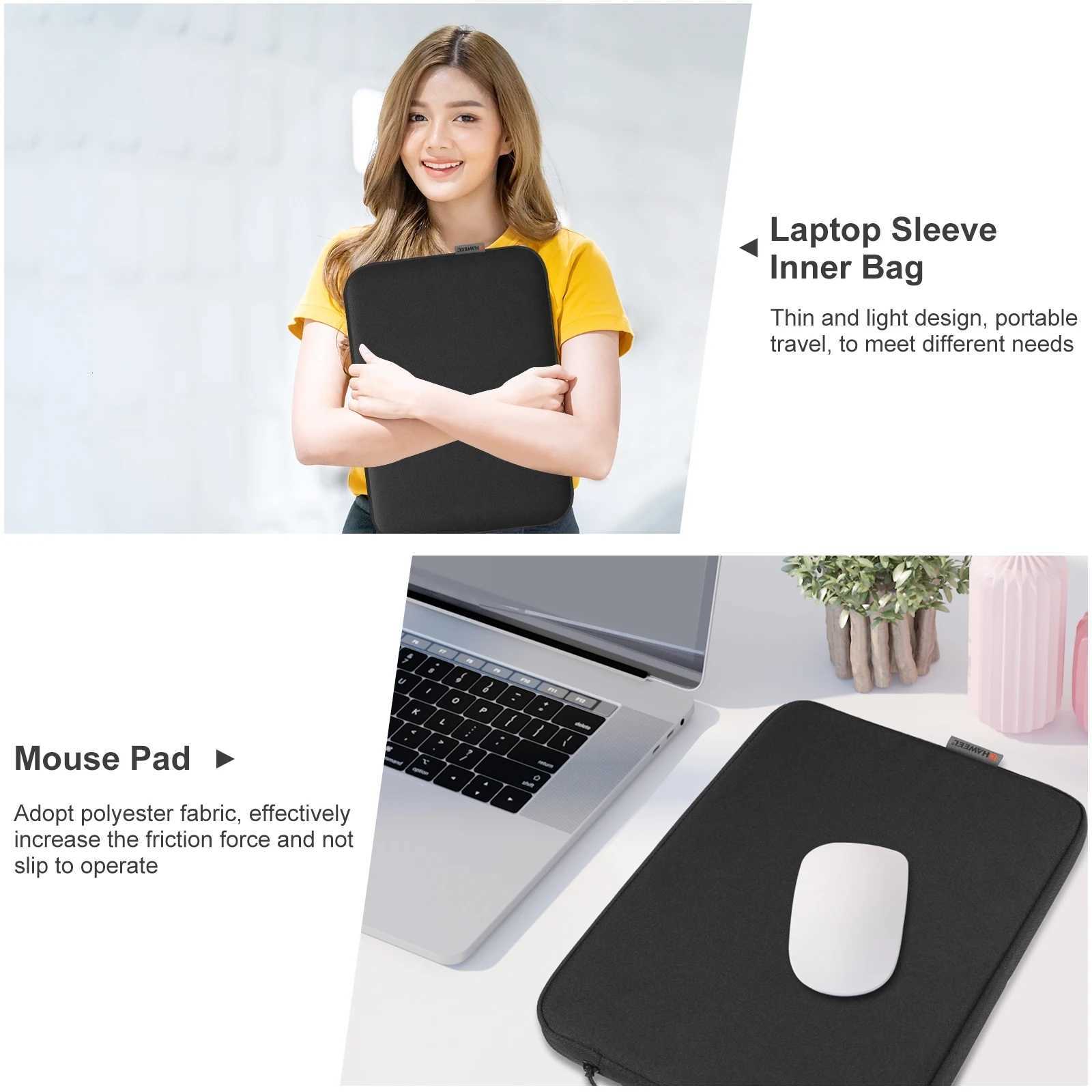 HEEL Laptop Sle Case 11 13 15 16 inch For HP DELL Notebook bag Carrying Bag book Air Pro 13.3 Protective Case y250730