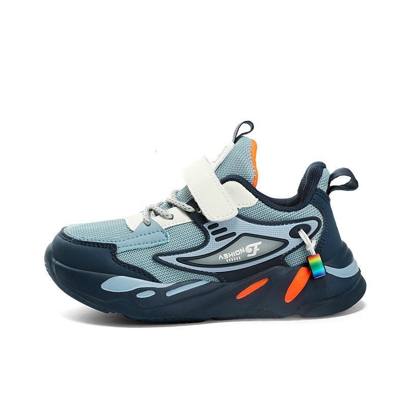 Summer Hollow Boys' Single Children's Kids' Sports Big Kids Running Breathable Mesh Shoes