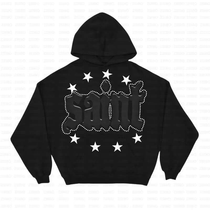 2306#New SAINT Printed Hooded Sweatshirt Versatile Casual Style