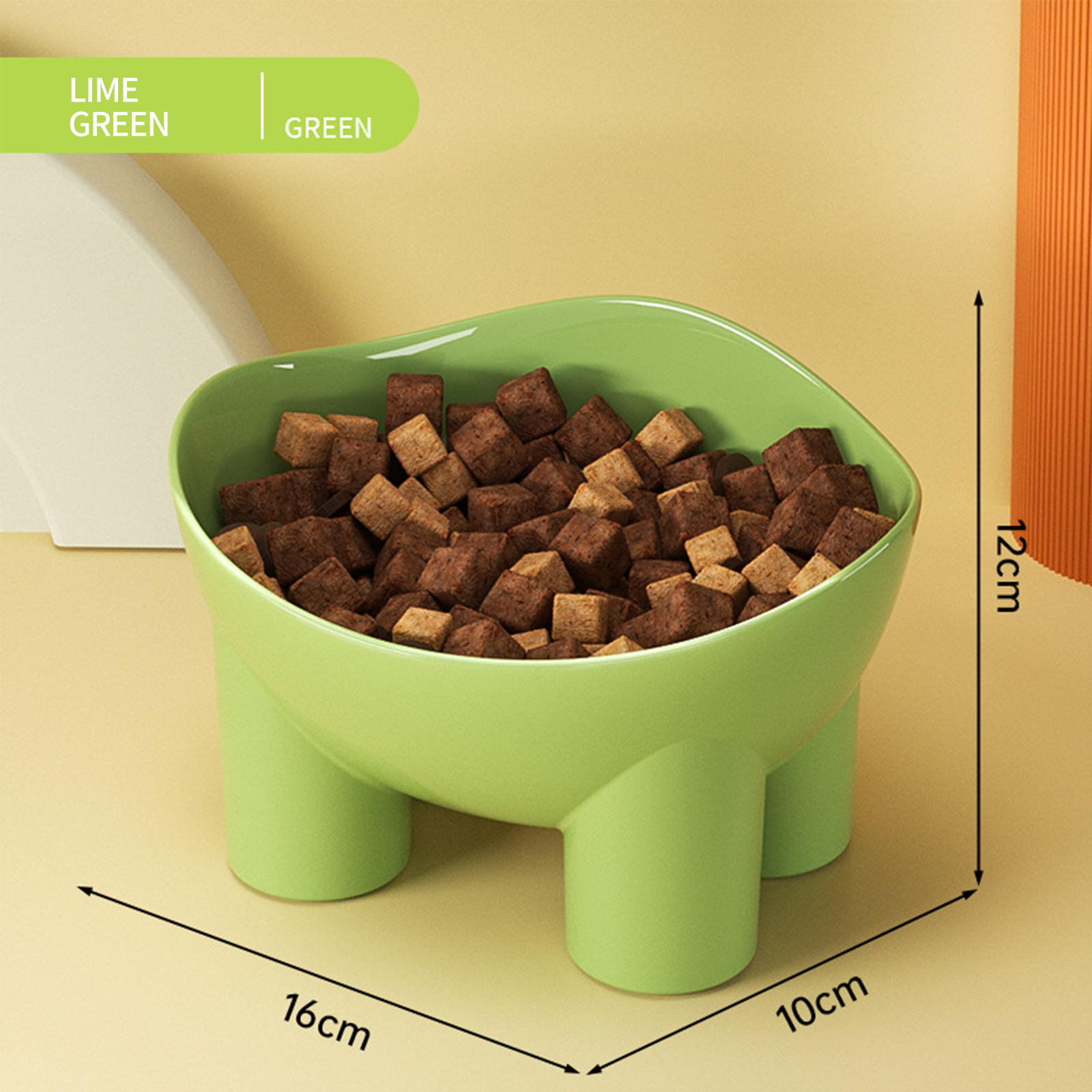 Cat bowl elephant leg bowl macaron colored elephant leg neck protection bowl cat food bowl anti spill pet bowl wholesale of pet supplies