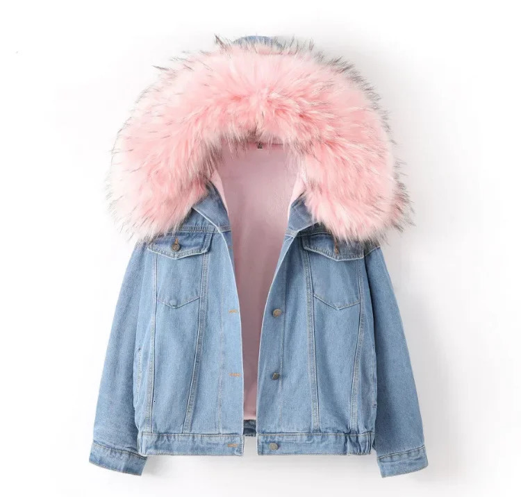 Hooded Denim Coats Pockets Single Breasted Jacket Autumn Winter Outerwear Thick Warm Comfortable Women Casual Overcoat 250730
