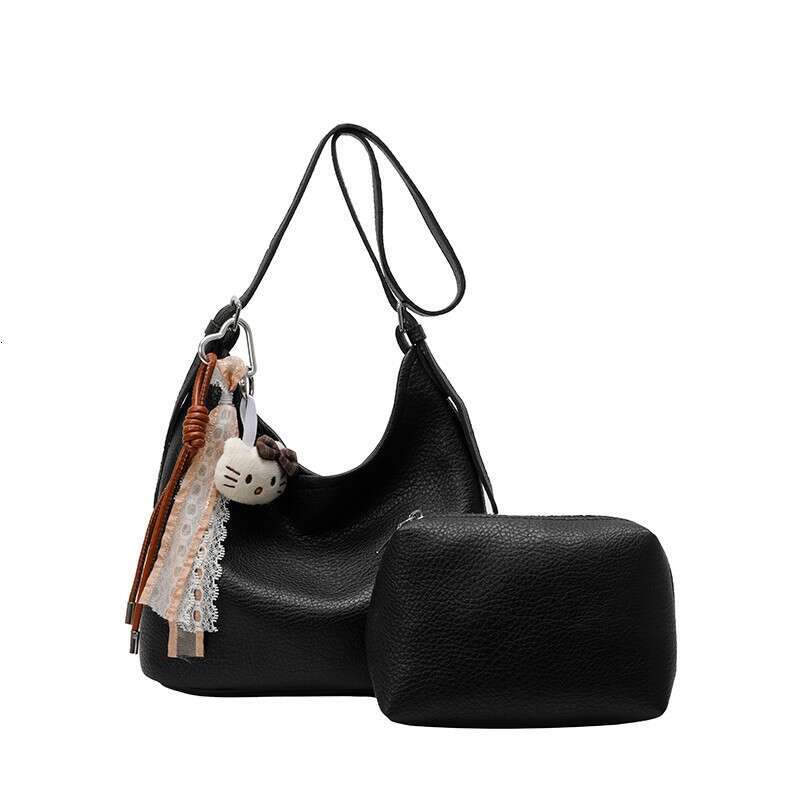Handbag for Women with Stylish Design, Commuting Single Shoulder Crossbody Bag, New Autumn Winter Melad Women's Bucket Bag