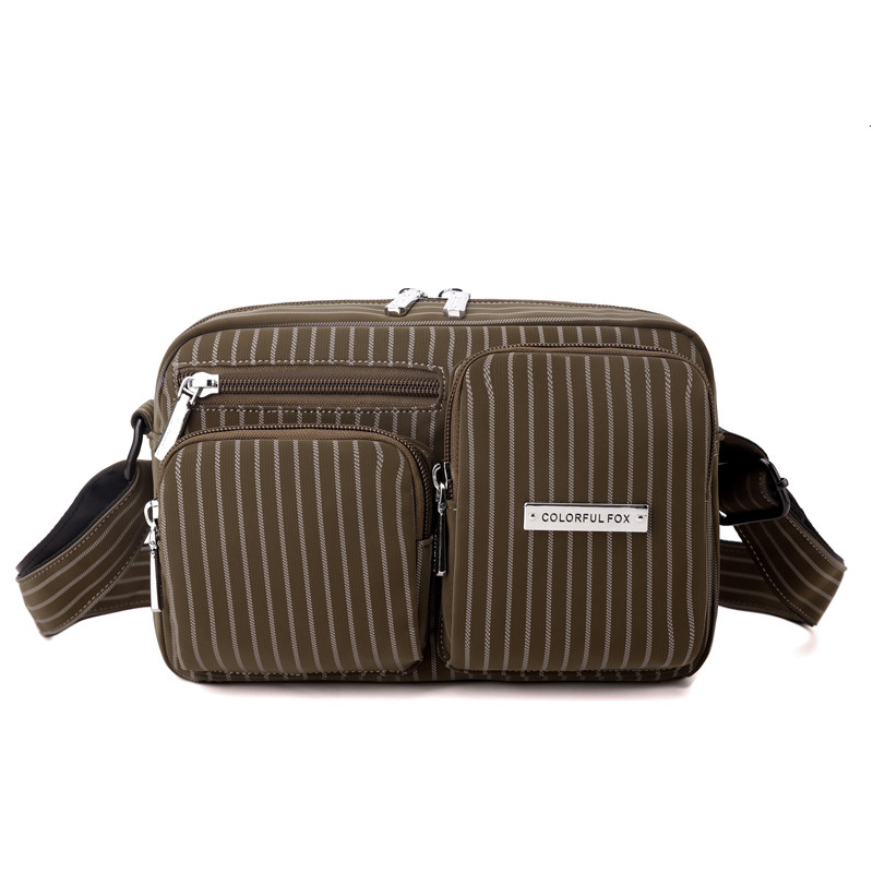 Colorful Fox New Water-Resistant Camera Crossbody Ins Striped Unisex Shoulder Bag ddmymoon