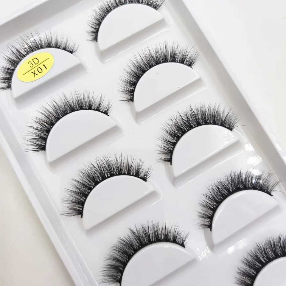38 Style 5 Pairs Natural Eyelashes 3D Mink False Eyelashes Makeup Fake Eye Lashes Faux Cils Make Up Beauty Tools Wholesale Z250730