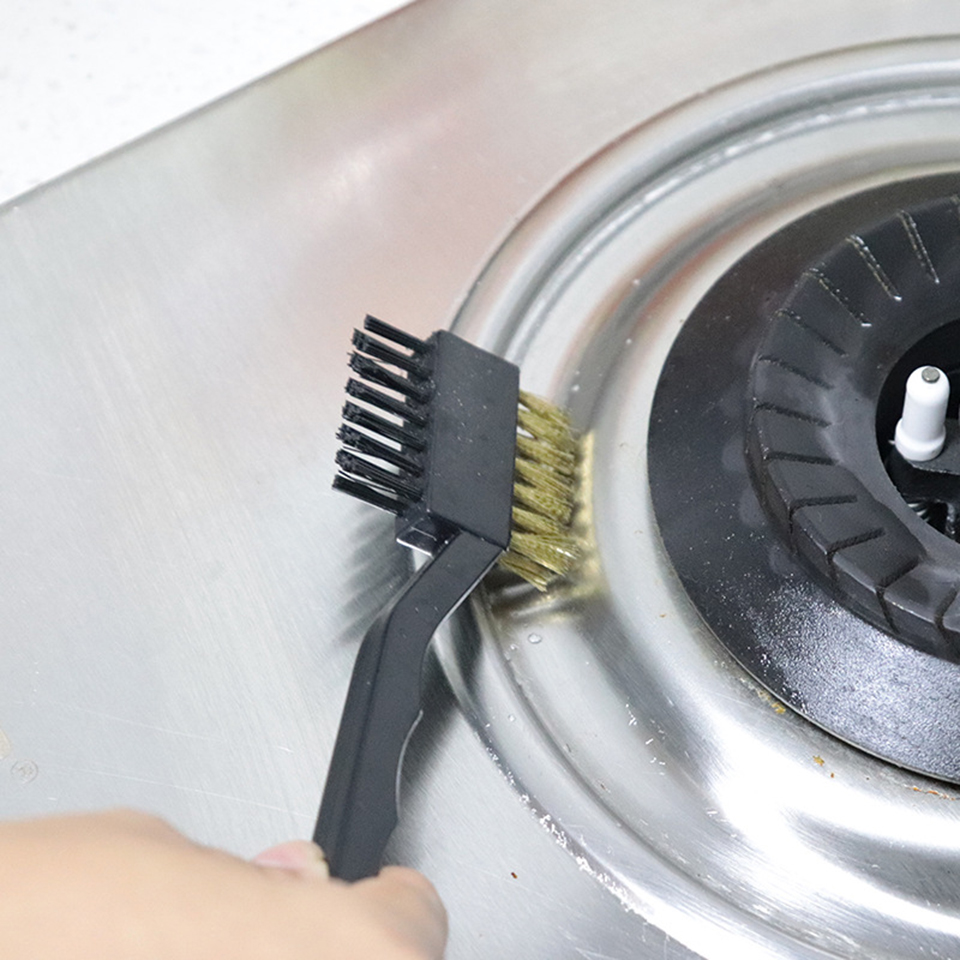 Mini Dual-Sided Golf Club Cleaning Tool, Brass and Steel Wire Brush for Rust & Dirt Removal from Grooves, Clubface, and Irons, Portable Care Tool MO-A