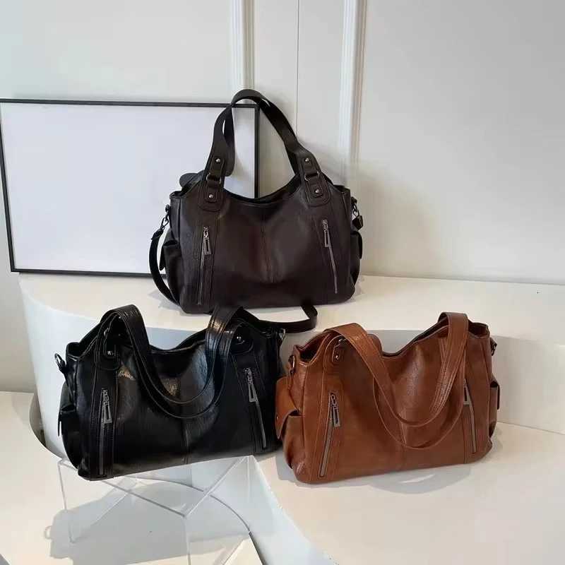 Soft Interior Compartment Shoulder Bags High Quality Ctra Crossbody Bags for Women PU Leather Handbags Y250730